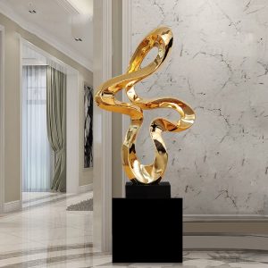 Mô hình trìu tượng mạ điện trang trí sảnh khách sạn CD582