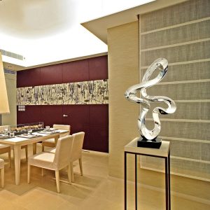 Mô hình trìu tượng mạ điện trang trí sảnh khách sạn CD582