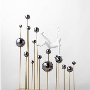 Mẫu decor mô hình trừu tượng bày kệ tủ CD821