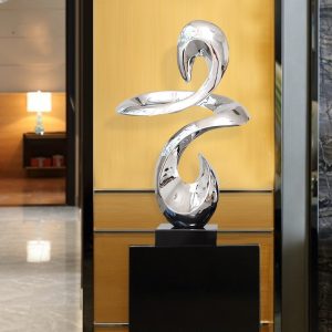 Tượng decor mô hình uốn lượn nghệ thuật để sàn trang trí CD699