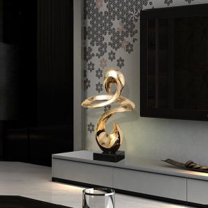 Tượng decor mô hình uốn lượn nghệ thuật để sàn trang trí CD699