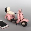 Mô hình xe vespa cổ đẹp màu hồng