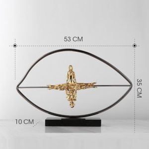 Đồ để bàn mô hình mặt trăng ngọc trang trí phòng khách sang trọng CD203