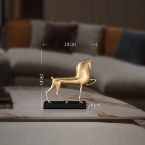 Đồ để bàn tượng ngựa nghệ thuật trang trí kệ tủ, tivi CD202