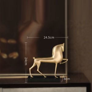 Đồ để bàn tượng ngựa nghệ thuật trang trí kệ tủ, tivi CD202