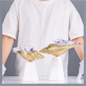 Ốc biển gắn đá thạch anh cao cấp CD45