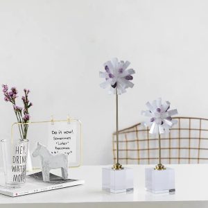 Quả cầu gắn đá pha lê tự nhiên trang trí CD823