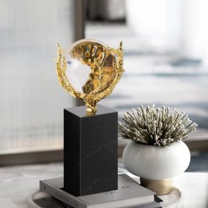 Đồ để bàn quả cầu pha lê đẹp CD952