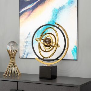 Decor phòng khách quả địa cầu xoay CD438