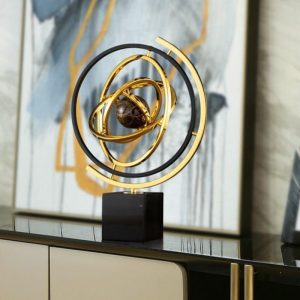 Decor phòng khách quả địa cầu xoay CD438