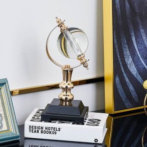 Đồ để bàn quả địa cầu pha lê CD399