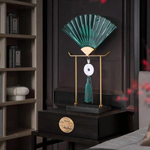 Decor phòng khách quạt ngọc trang trí nhiều mẫu độc đáo CD201