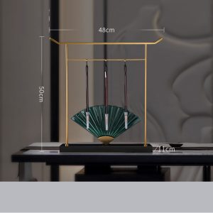 Decor phòng khách quạt ngọc trang trí nhiều mẫu độc đáo CD201