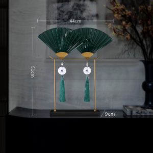 Decor phòng khách quạt ngọc trang trí nhiều mẫu độc đáo CD201