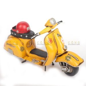 Mô hinh xe vespa cổ trang trí đẹp 2022