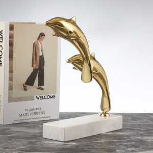 Đồ để bàn tượng cá heo nhảy múa CD428