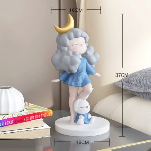 Tượng cô gái mặt trăng để bàn CD1320