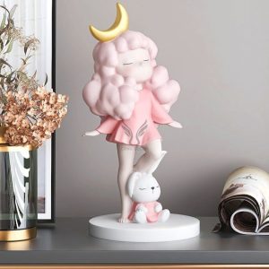 Tượng cô gái mặt trăng để bàn CD1320