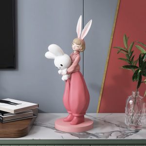 Tượng cô gái tai thỏ trang trí CD1312