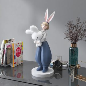 Tượng cô gái tai thỏ trang trí CD1312