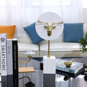 Decor tượng đầu hươu trang trí CD139