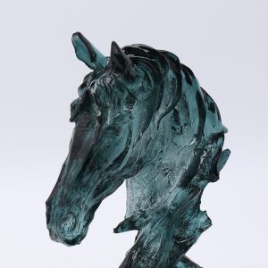 Tượng decor đầu ngựa trong suốt CD433