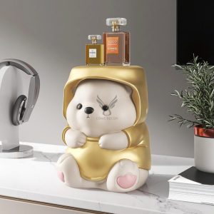 Tượng gấu béo bày kệ tủ CD1315