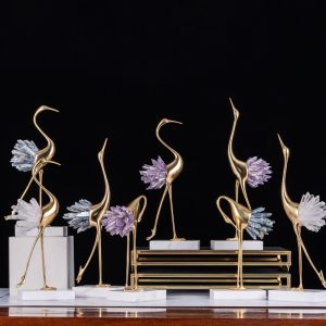 Mô hình chim hạc trang trí kệ tivi phòng khách CD53