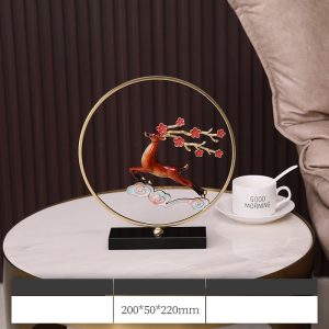 Hươu hoa anh đào trang trí phòng khách sang trọng CD174