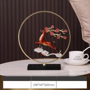 Hươu hoa anh đào trang trí phòng khách sang trọng CD174