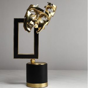 Decor phòng khách tượng mặt nạ nghệ thuật để kệ tủ, tivi CD239