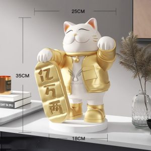 Tượng mèo may mắn dùng làm quà tặng CD1254