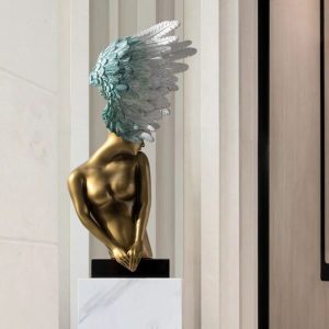 Tượng decor nữ thần ngoảnh mặt