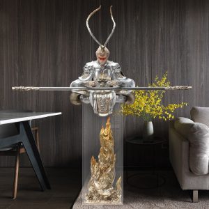 Tượng Tông Ngộ Không ngồi thiền 3D để sàn CD608