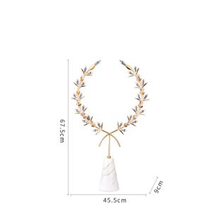 Decor vòng hoa pha lê CD142