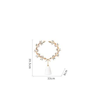 Decor vòng hoa pha lê CD142