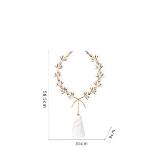 Decor vòng hoa pha lê CD142