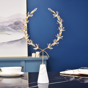 Decor vòng hoa pha lê CD142