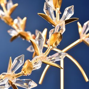 Decor vòng hoa pha lê CD142