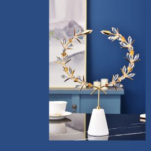 Decor vòng hoa pha lê CD142