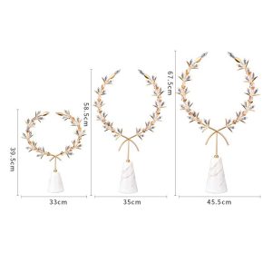 Decor vòng hoa pha lê CD142